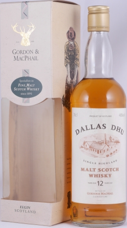 Dallas Dhu 12 Years Oak Casks Gordon und MacPhail Distillery Label Gold Screw Cap Speyside Single Malt Scotch Whisky 40,0%