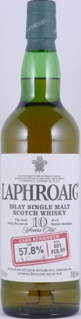 Laphroaig 10 Years Cask Strength Batch 001 Limited Release 2009 Islay Single Malt Scotch Whisky 57,8%