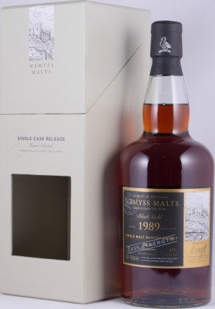 Bowmore 1989 30 Years Sherry Hogshead Wemyss Black Gold Limited Single Cask Islay Single Malt Scotch Whisky 50,0%