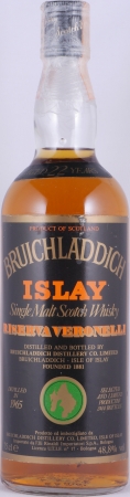Bruichladdich 1965 22 Years Riserva Veronelli Rinaldi Import Islay Single Malt Scotch Whisky 48.8%