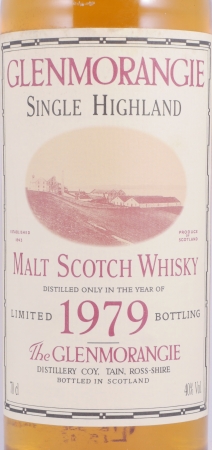 Glenmorangie 1979 17 Years American Oak Casks Limited Bottling Highland Single Malt Scotch Whisky 40,0%