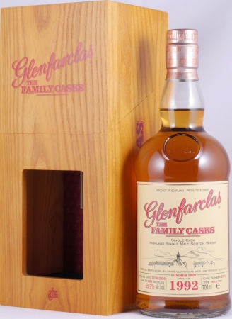 Glenfarclas 1992 28 Years The Family Casks Summer 2020 First Fill Sherry Butt Cask No. 2904 Highland Single Malt Scotch Whisky 55,9%
