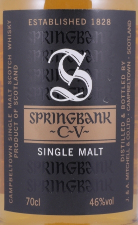 Springbank CV Release 2011 Black Label Campbeltown Single Malt Scotch Whisky 46,0%