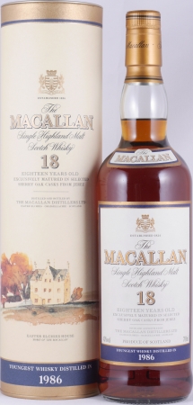 Macallan 1986 18 Years Sherry Oak Highland Single Malt Scotch Whisky 43.0%