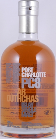 Bruichladdich Port Charlotte PC8 2001 8 Years Ar Dùthchas American Oak Casks Islay Single Malt Scotch Whisky 60.5%