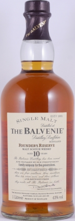 Balvenie 10 Years Founders Reserve Highland Single Malt Scotch Whisky 43,0% 1,0 L