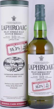 Laphroaig 10 Years Cask Strength Batch 003 Limited Release 2011 Islay Single Malt Scotch Whisky 55,3%