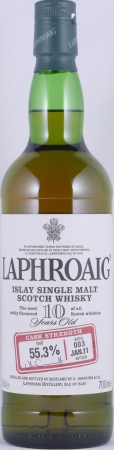 Laphroaig 10 Years Cask Strength Batch 003 Limited Release 2011 Islay Single Malt Scotch Whisky 55.3%