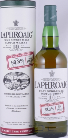 Laphroaig 10 Years Cask Strength Batch 004 Limited Release 2012 Islay Single Malt Scotch Whisky 58,3%