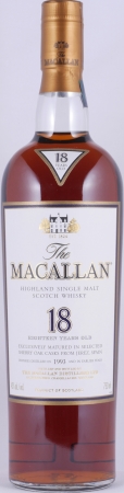 Macallan 1993 18 Years Sherry Oak Highland Single Malt Scotch Whisky 750ml Remy Cointreau NY 43,0%
