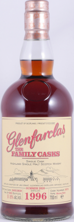 Glenfarclas 1996 24 Years The Family Casks Summer 2020 First Fill Sherry Butt Cask No. 1073 Highland Single Malt Scotch Whisky 51,8%