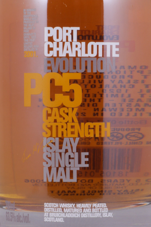 Bruichladdich 2001 5 Years Port Charlotte PC5 Evolution Bourbon Casks Islay Single Malt Scotch Whisky 63.5%