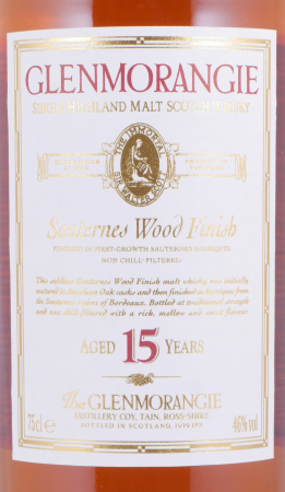 Glenmorangie 15 Years Sauternes Wood Finish Highland Single Malt Scotch Whisky 46,0%