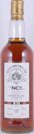 Springbank 1996 10 Years Port Cask Duncan Taylor Limited NC² Range Campbeltown Single Malt Scotch Whisky 46.0%
