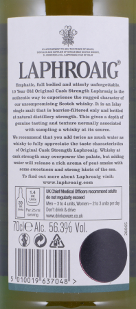 Laphroaig 10 Years Cask Strength Batch 007 Release 2015 Islay Single Malt Scotch Whisky 56,3%