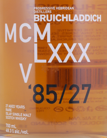 Bruichladdich 1985 MCMLXXV 27 Years 4th DNA Release American Oak Bourbon Casks Rare Islay Single Malt Scotch Whisky 49,3%