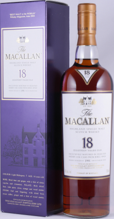 Macallan 1991 18 Years Sherry Oak Highland Single Malt Scotch Whisky 750ml Remy Cointreau NY 43,0%