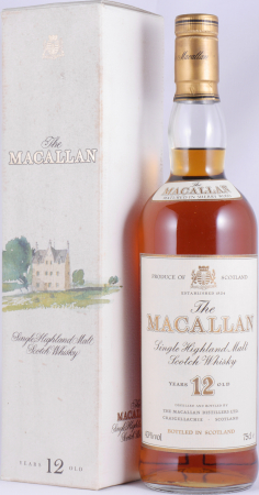 Macallan 12 Years Sherry Wood Highland Single Malt Scotch Whisky 43.0% old 75cl Bottling for JUMAC GmbH Bonn