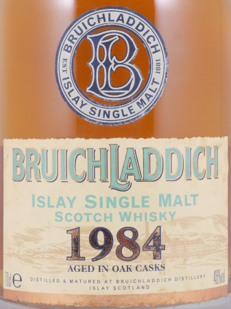 Bruichladdich 1984 18 Years American Oak Casks Islay Single Malt Scotch Whisky 46,0%