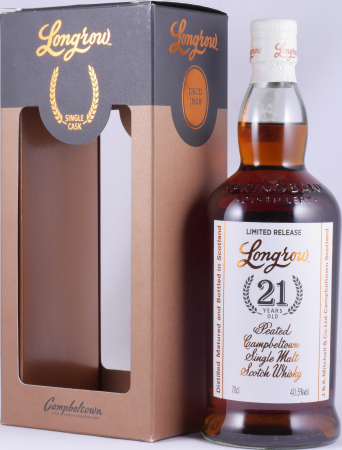 Longrow 21 Years Fresh Sherry Hogshead Limited Single Cask Edition 2022 Campbeltown Single Malt Scotch Whisky 40,5%