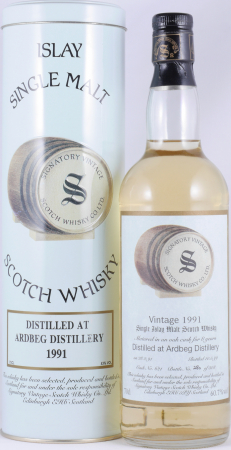 Ardbeg 1991 8 Years Oak Cask No. 621 Signatory Vintage Islay Single Malt Scotch Whisky Cask Strength 60.7%