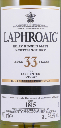 Laphroaig 33 Years The Ian Hunter Story Book 3: Source Protector Islay Single Malt Scotch Whisky 49.9%