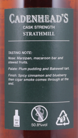 Strathmill 1995 22 Years Refill Port Hogshead Cadenheads Authentic Collecton Speyside Single Malt Scotch Whisky 50.8%
