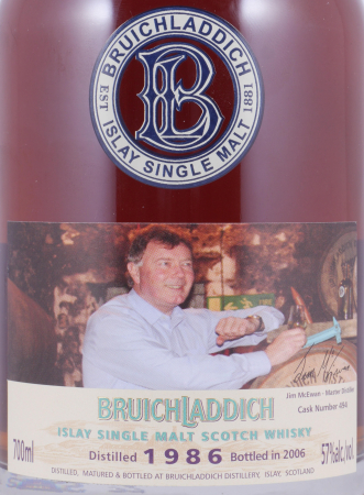 Bruichladdich 1986 20 Years Dark Sherry Cask No. 494 Special Exclusive Limited Release Islay Single Malt Scotch Whisky 57.0%