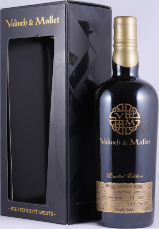 Long Pond 2005 15 Years Single Cask No. 15 Valinch and Mallet The Spirit of Art Limited Edition VRW Pott Still Full Proof Pure Single Jamaica Rum 56.8%