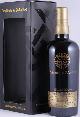 Caroni 1997 24 Years Single Cask No. 887 Valinch and Mallet The Spirit of Art Limited Edition Column Still Full Proof Traditional Trinidad Rum 57.9%