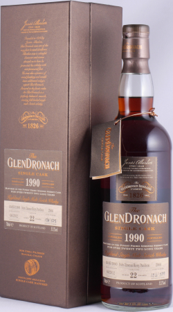 Glendronach 1990 22 Years Pedro Ximenez Sherry Puncheon Cask No. 2966 Highland Single Malt Scotch Whisky 55,1%