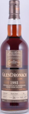 Glendronach 1993 24 Years Sherry Butt Cask No. 394 Highland Single Malt Scotch Whisky 51,7%