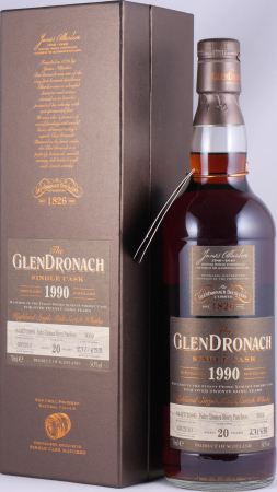 Glendronach 1990 20 Years Pedro Ximenez Sherry Puncheon Cask No. 3059 Highland Single Malt Scotch Whisky 54.9%