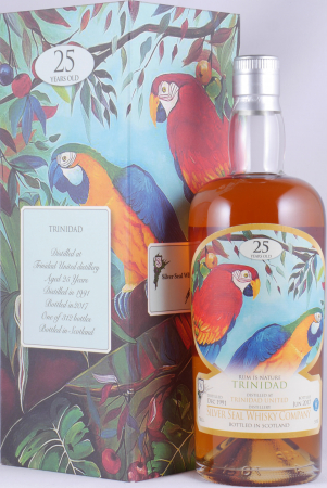 Trinidad 1991 25 Years Single Cask No. 2458 Silver Seal Wildlife Collection Five Column Still Trinidad United Distillers Rum 51,0%