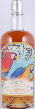 Trinidad 1991 25 Years Single Cask No. 2458 Silver Seal Wildlife Collection Five Column Still Trinidad United Distillers Rum 51.0%