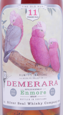 Enmore Demerara 2003 11 Years Single Cask No. 26 Silver Seal Wildlife Collection Fine Old Guyana Rum 50.0%
