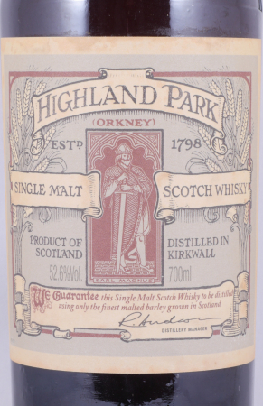 Highland Park Earl Magnus 15 Years Limited Edition One American Oak Casks Orkney Islands Single Malt Scotch Whisky 52,6%