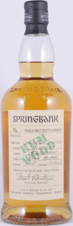 Springbank 1991 16 Years Rum Wood Limited Wood Expressions Campbeltown Single Malt Scotch Whisky Cask Strength 54,2%