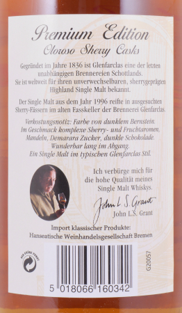 Glenfarclas 1996 20 Years Oloroso Sherry Casks Premium Edition Limited Rare Bottling Highland Single Malt Scotch Whisky 46,0%