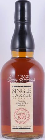 Evan Williams 1993 9 Years Single Barrel No. 43 Kentucky Straight Bourbon Whiskey 43.3%