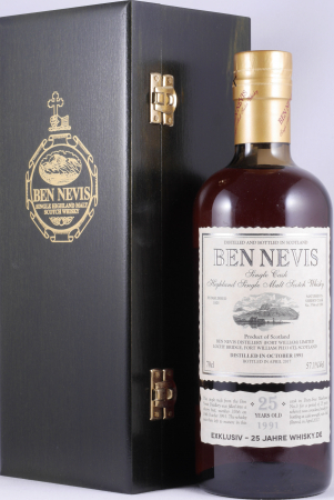 Ben Nevis 1991 25 Years Fresh Sherry Butt Cask No. 3766 Highland Single Malt Scotch Whisky 57,1%