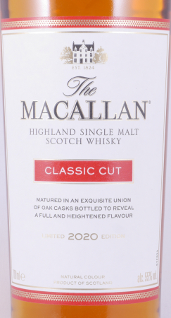 Macallan Classic Cut 2020 Sherry Oak and American Oak Bourbon Casks Highland Single Malt Scotch Whisky 55,0%