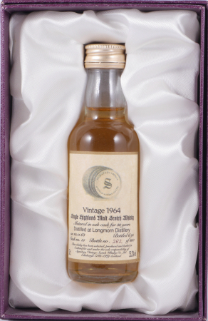 Longmorn 1964 30 Years Oak Cask No. 51 Miniatur Signatory Vintage Highland Single Malt Scotch Whisky 53,2%