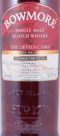 Bowmore The Devils Casks Limited Release III 1st Fill Sherry Casks Islay Single Malt Scotch Whisky 56.7%