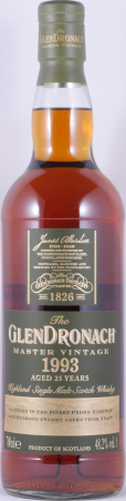 Glendronach 1993 25 Years Master Vintage Pedro Ximenez and Oloroso Sherry Casks Highland Single Malt Scotch Whisky 48.2%