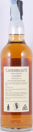 Longrow 2007 11 Years Refill Port Cask Cadenhead Campbeltown Single Malt Scotch Whisky Cask Strength 57,8%