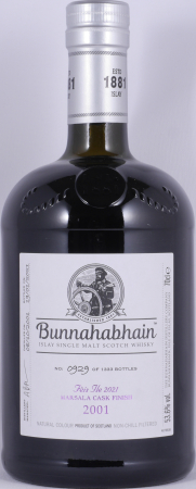 Bunnahabhain 2001 19 Years Marsala Cask Finish Feis Ile 2021 Limited Edition Islay Single Malt Scotch Whisky 53.6%