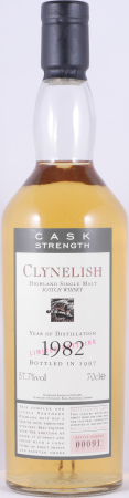 Clynelish 1982 15 Years Flora and Fauna Limited 1997 Bottling Highland Single Malt Scotch Whisky Cask Strength 57.7%