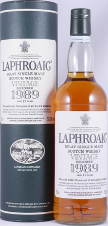Laphroaig 1989 17 Years Oak Casks Feis Ile 2007 Limited Edition Islay Single Malt Scotch Whisky Cask Strength 50,3%