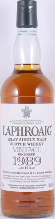 Laphroaig 1989 17 Years Oak Casks Feis Ile 2007 Limited Edition Islay Single Malt Scotch Whisky Cask Strength 50.3%